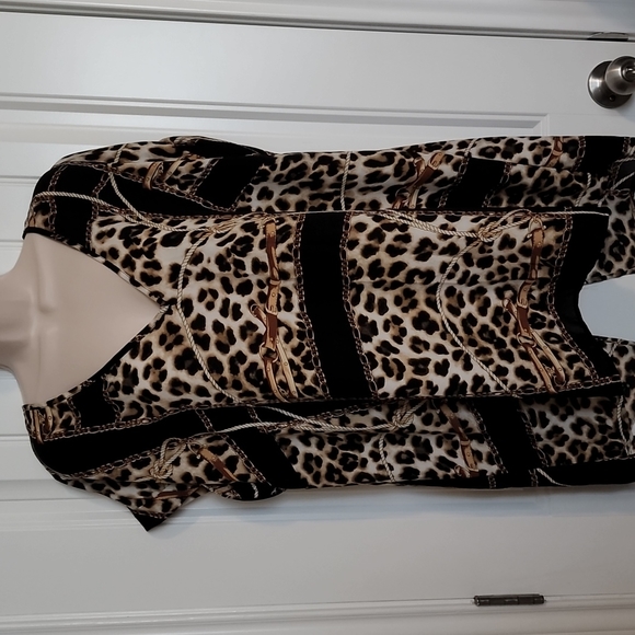 Tops - 7th Avenue Cheetah Print Blouse